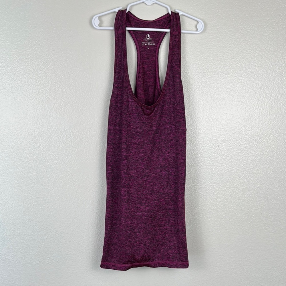Purple Backless Sleeveless Tank Top